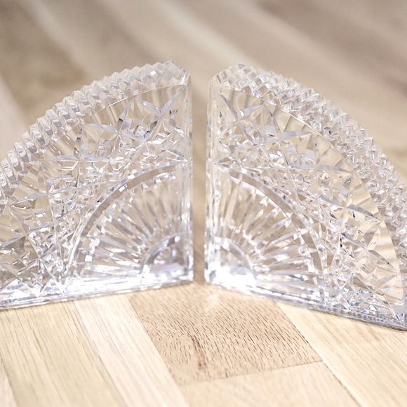 Waterford Crystal Accents Waterford Crystal Bookends Quadrant Block